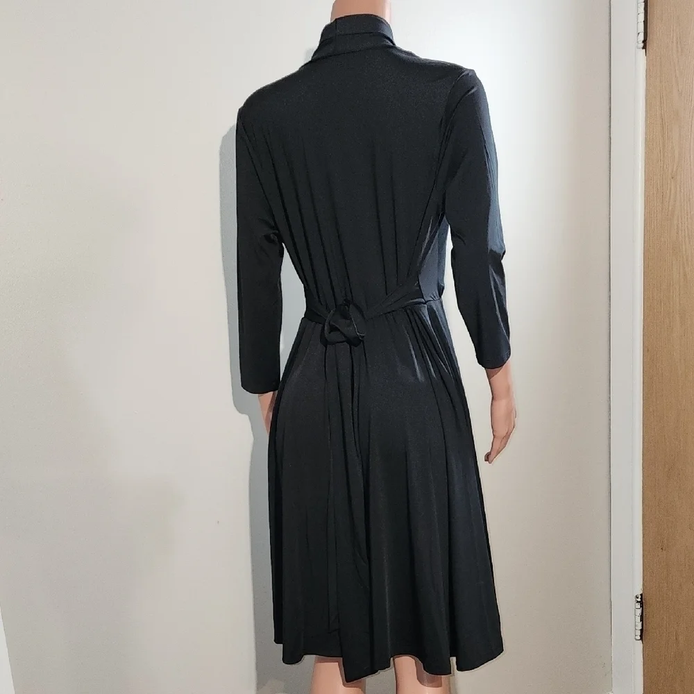 Chic Black Long Sleeve Dress - Picture 4 of 9